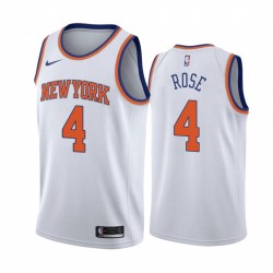 Derrick Rose New York Knicks 2020-21 Bianco Association Edition Maglia