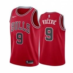 Nikola Vucevic Chicago Bulls Red Icon Edition 2021 Trade Maglia