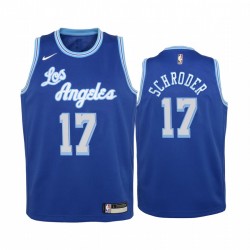 Los Angeles Lakers Dennis Schroder 2020-21 Classic Edition Blue Youth Maglia e 17