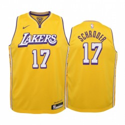 Dennis Schroder Los Angeles Lakers Youth Gold Icon Edition Maglia 2020 Commercio