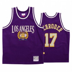 Dennis Schroder & 17 Los Angeles Lakers Purple Consiglio Fashion MAGLIA