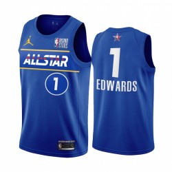 Anthony Edwards USA Team 2021 Rising Stars Maglia Blue All-Star Timberwolves