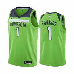Anthony Edwards Minnesota Timberwolves 2020-21 Dichiarazione verde MAGLIA 2020 NBA Draft