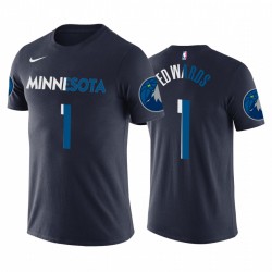 Anthony Edwards Minnesota Timberwolves e 1 T-shirt Split - Navy