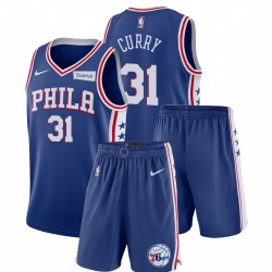 Nike Philadelphia 76ers Seth Curry & 31 Royal Icon Edition Gym Autfit