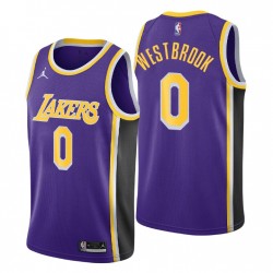 Los Angeles Lakers Adjust Edition Russell Westbrook & 00 Purple Swingman Maglia