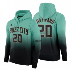 2020-21 Hornets Charlotte Gordon Hayward City 2020 NBA Draft Hoodie Mint Green