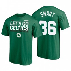 Boston Celtics Dunk 2021 NBA Playoffs Green Marcus Smart u0026 36 T-shirt
