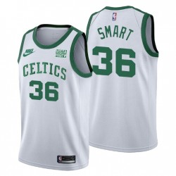 Boston Celtics Marcus Smart u0026 36 75th Anniversary Bianco Maglia