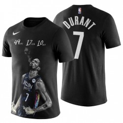 Brooklyn Nets u0026 7 Kevin Durant Posts 49-17-10 2021 G5 T-Shirt Nero
