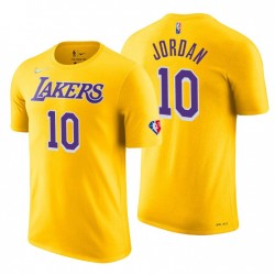 Los Angeles Lakers Deandre Jordan u0026 10 75th Anniversary Diamond Gold T-Shirt