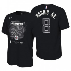 Los Angeles Clippers 2021 NBA Playoffs Bound Nero Marcus Morris Sr. # 8 T-shirt Mantra