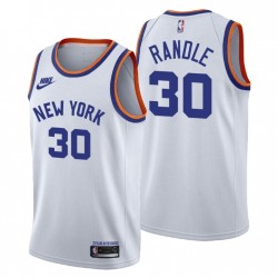 New York Knicks Julius Randle # 30 75th Anniversary Bianco Maglia