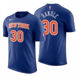 New York Knicks Julius Randle # 30 75th Anniversary Diamond Blue T-shirt