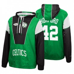 Boston Celtics Mitchell& Ness Al Horford # 42 Half-zip Nero Green Giacca con cappuccio a vento verde