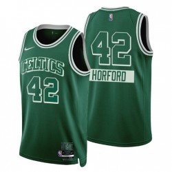 2021-22 Boston Celtics Al Horford # 42 City Edition 75th Anniversary Green Swingman Maglia Diamante