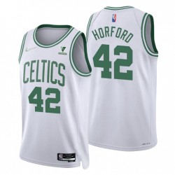 2021-22 Boston Celtics Al Horford # 42 75th Anniversary Diamond Bianco Swingman Associazione Maglia
