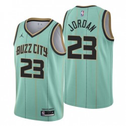 Charlotte Hornets City Edition Michael Jordan No. 23 Mint Green Swingman Maglia