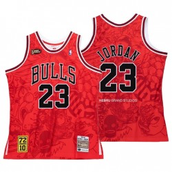 Chicago Bulls Hebru Brantley X M& N Michael Jordan No. 23 Rosso Bianco 1995-96 Swingman Maglia