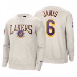 Los Angeles Lakers Lebron James 75th Anniversary Felpa # 6 PULLOU PULUSTURA EVY COURSSIDE EVY
