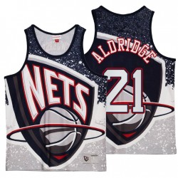 Brooklyn Nets # 21 Lamarcus Aldridge Grey Hardwood Classics Jumbotron Serbatoio