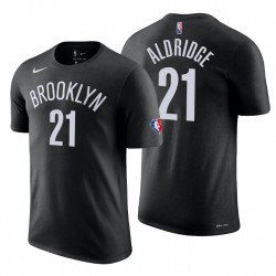 Brooklyn Nets Lamarcus Aldridge # 21 75th Anniversary Diamond Nero T-shirt