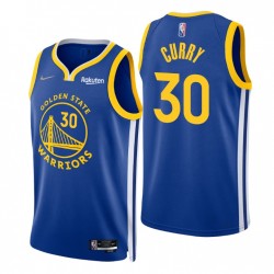 2021-22 Golden State Warriors Stephen Curry # 30 75th Anniversary Diamond Royal Swingman Icona Maglia