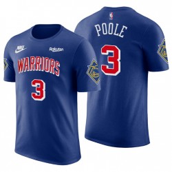 Golden State Warriors Giordania Poole * 3 75th Anniversary Blue T-shirt