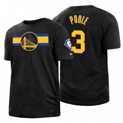 Golden State Warriors Giordania Poole * 3 75th Anniversary Brushed Nero T-Shirt City