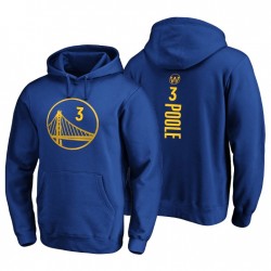 Golden State Warriors no.3 Giordania Poole Team Playmaker Pullover Hoodie Hoodie Royal
