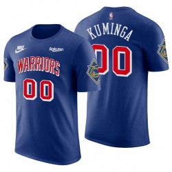 Golden State Warriors Jonathan Kuminga # 00 75 ° anniversario T-shirt blu