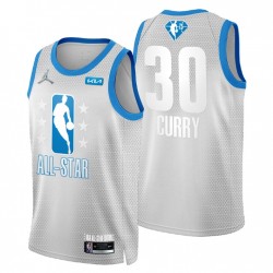 Golden State Warriors # 30 Stephen Curry 2022 NBA All-Star Grey Maglia