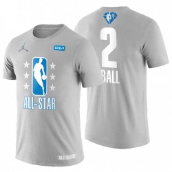 Hornets Charlotte Lamelo Ball 2022 NBA All-Star Grey 75th T-shirt