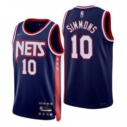Brooklyn Nets Ben Simmons # 10 75th Anniversary City Swingman Swingman Maglia