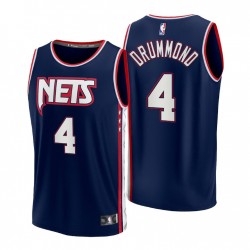 Brooklyn Nets Andre Drummond # 4 Replica Navy Maglia - Città