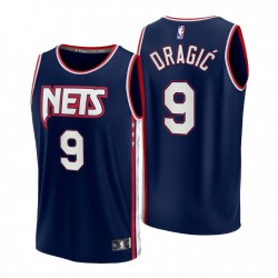 Brooklyn Nets Goran Dragic # 9 Replica Navy Maglia - Città