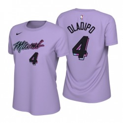 T-shirt da donna Miami Heat City Viceversa T-shirt Victor Oladipo # 4 viola