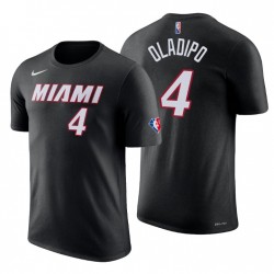 Miami Heat Victor Oladipo # 4 75th Anniversary Diamond Nero T-shirt
