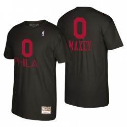 Philadelphia 76ers Mitchell% NESS Ricarica 2.0 Tyrese Maxey # 0 T-shirt Nero