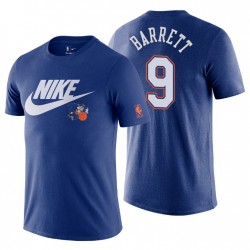 New York Knicks # 9 RJ Barrett Logo originale T-shirt blu