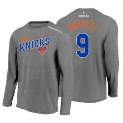 New York Knicks Noches ENE-BE-A maniche lunghe RJ Barrett Heathered Charcoal T-Shirt