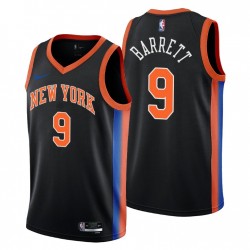 2022-23 New York Knicks # 9 RJ Barrett City Edition Nero Maglia