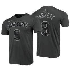 New York Knicks RJ Barrett # 9 performance icon T-shirt grigia