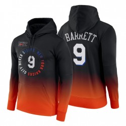 2020-21 New York Knicks RJ Barrett City Edition Pullover Felpa con cappuccio Nero Orange