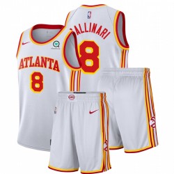 Atlanta Hawks Nike Danilo Gallinari * 8 Bianco Association Edition Gym Autuits
