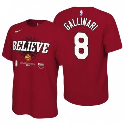 Atlanta Hawks 2021 NBA Playoffs Rosso Danilo Gallinari # 8 T-shirt mantra