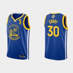 Maglia icona Golden State Warriors Royal 2022 Campione NBA Finals Stephen Curry