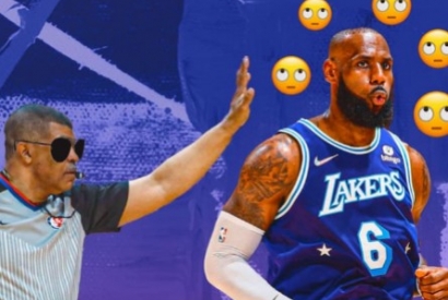 La star dei Lakers LeBron James reagisce alle no-call blasfeme nella partita